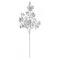 30" Christmas Artificial Glittered Leaves Sprays, 3ct.